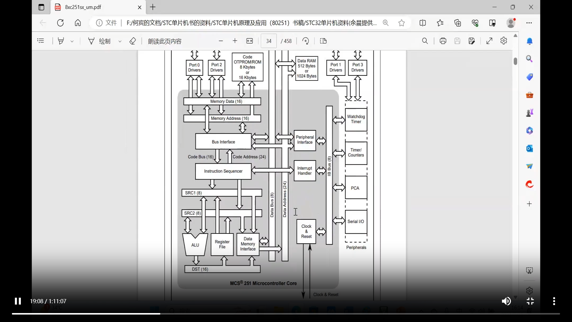 视频回放, 何宾教授亲自主讲，《STC32位8051单片机原理及应用-STC32G12K128》 - 《单.png
