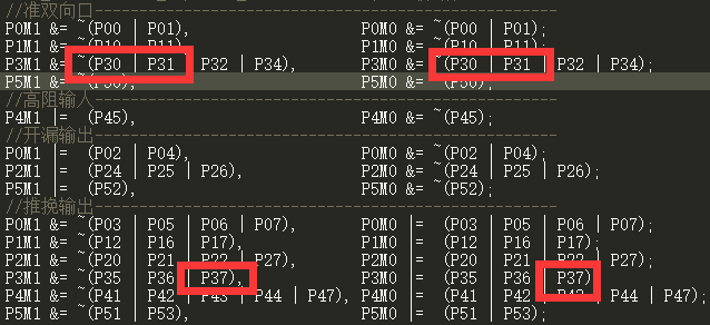 P30 P31 P37