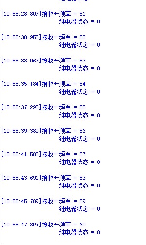 串口输出PWM频率值