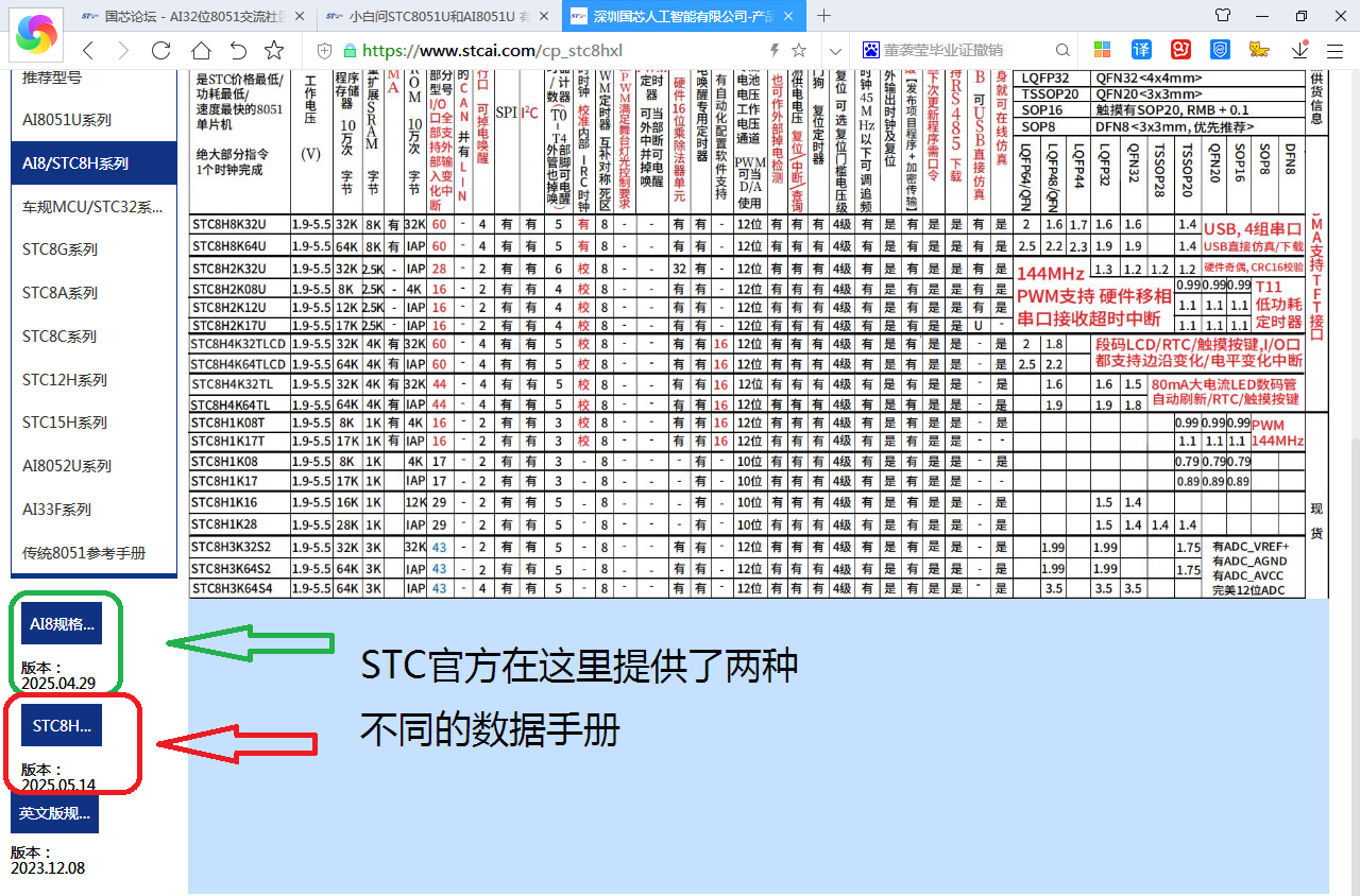 8H8K64U系统手册有区别