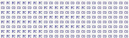 24 * 8个字节用于控制8颗WS2812灯珠