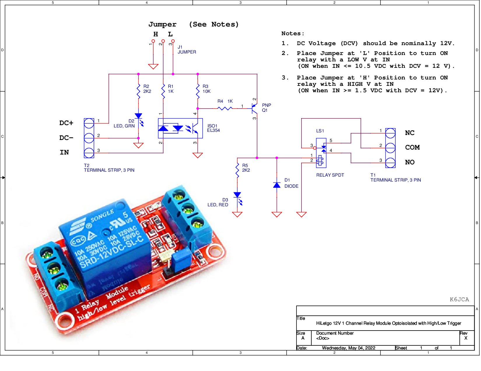 HiLetgo 1 Ch Relay Module Schematic.png