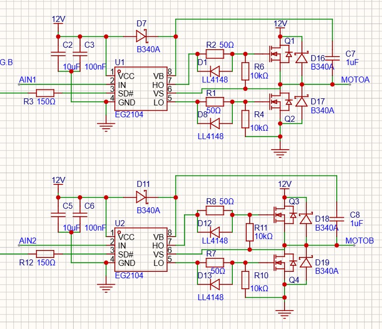 我的原理图，DS额外增加的肖特基二极管，我觉得也不需要