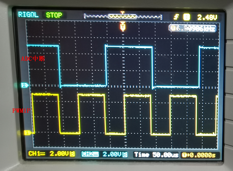 示波器波形-PWM1P输出-下降沿触发ADC.PNG